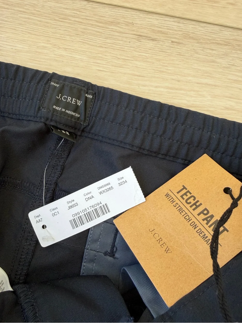 J. Crew Men’s 484 Slim Tech Pants NWT